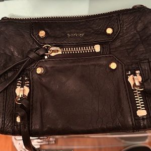 Small leather bag - Botkier. Strap is missing, tiny hole in back right corner.